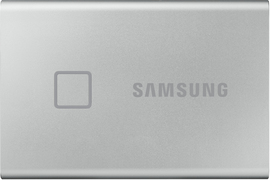 Samsung MU-PC1T0S, T7 Touch, 1000 GB, USB Type-C, 3.2 Gen 2 (3.1 Gen 2), 1050 MB/s, Wachtwoordbeveiliging, Zilver