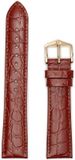 Hirsch Horlogeband - Crocograin Goudbruin - Leer - 12 mm
