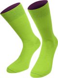 normani 1 paar sokken „Bi-Color“ limoengroen/berry Unisex Katoen/Polyamide/Elastaan Schoenmaat 39-42