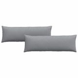 vidaXL Zitkussens - 2 stuks - Stof - Lichtgrijs - 120 x 40 cm