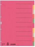 Leitz - 4359 Register A4 Karton - Meerdere kleuren - 10 tabbladen