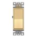 ENERLITES Elite Series Decorator Rocker Light Switch, 15A 120V/277V, Single Pole, 3 Wire, Grounding Screw, Residential Grade, UL Listed, 91150-GD, Gold Color