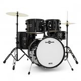Gear4music BDK-18 Jazz Drum Kit, Black