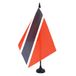 AZ FLAG Tafelvlag Trinidad en Tobago 21x14 cm Polyester 100D Plastic Voet