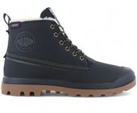 Palladium Pampa Duck WL WP+ Waterproof Heren Winter Laarzen Boots Schoenen Gevoerd Zwart Leer Textiel Rubber 41