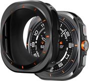 Bandz metalen hoesje geschikt voor Samsung Galaxy Watch Ultra / Ultra 2025 - case van hoogwaardig metalen materiaal - Robuuste bescherming (Noir)