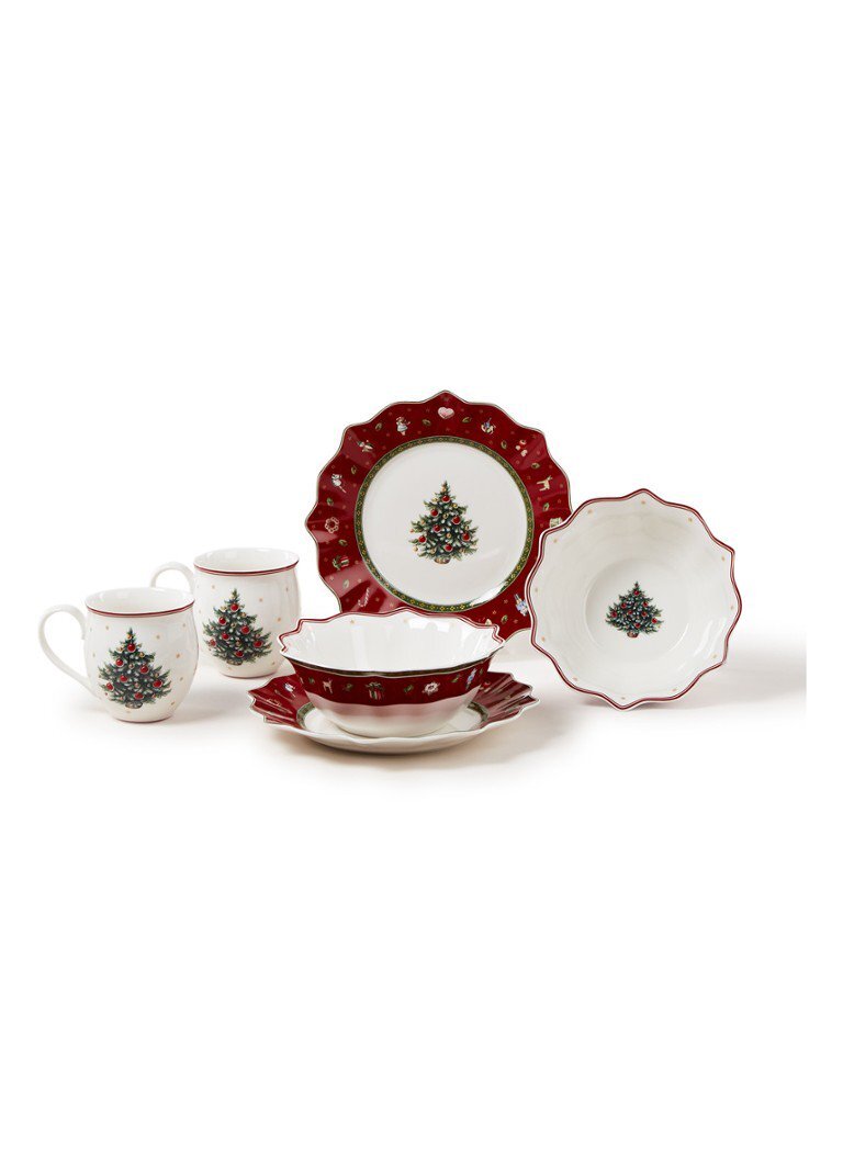 Villeroy & Boch Toy s Delight Ontbijtset voor 2 - rood - Set 6-delig