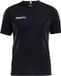 Craft Squad Jersey Solid SS Shirt Hommes Shirt de sport - Taille S - Hommes - noir/blanc