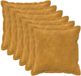 vidaXL - Kussensloop - 6 stuks - HOUTEN - Geel - 30 x 30 cm - Katoensatijn