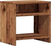 vidaXL Nachtkastje 40x30x40 cm bewerkt hout oud houtkleurig
