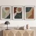 Lot de 3 affiches / posters triptyque - Feuilles boho - 3 affiches - 21x29,7 cm (cadres non fournis) - Bordure noire