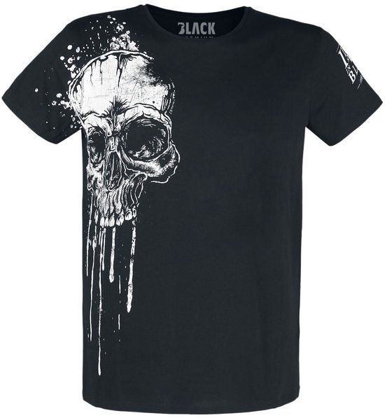 Black Premium by EMP Zwart T-shirt met doodshoofdprint - Unisex - 4XL