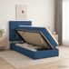 Maison Exclusive - Lit coffre exclusif avec matelas, couleur bleu, dimensions 100 x 200 cm, revêtement en tissu