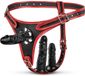 EasyToys Fetish Collection - Triple Dildo Strap-On Harness