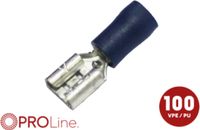 ACV 348003-2-0-p Languette Épaisseur de contact: 0.8 mm partiellement isolé bleu 100 pc(s) Piece