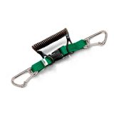 Divemarine Lanière à spirale en fil métallique technique avec double crochet résistant en acier inoxydable