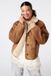 MS Mode Jas Jas in suedine look met teddy kraag