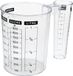 5Five Dubbele maatbeker/mengbeker - kunststof - transparant - 1000 ml