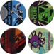 FaNaTik DUNGEONS & DRAGONS - Set de 4 sous-verres en métal