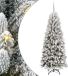 vidaXL Kunstkerstboom Wit 180 cm PVC en Plastic en Staal en PE