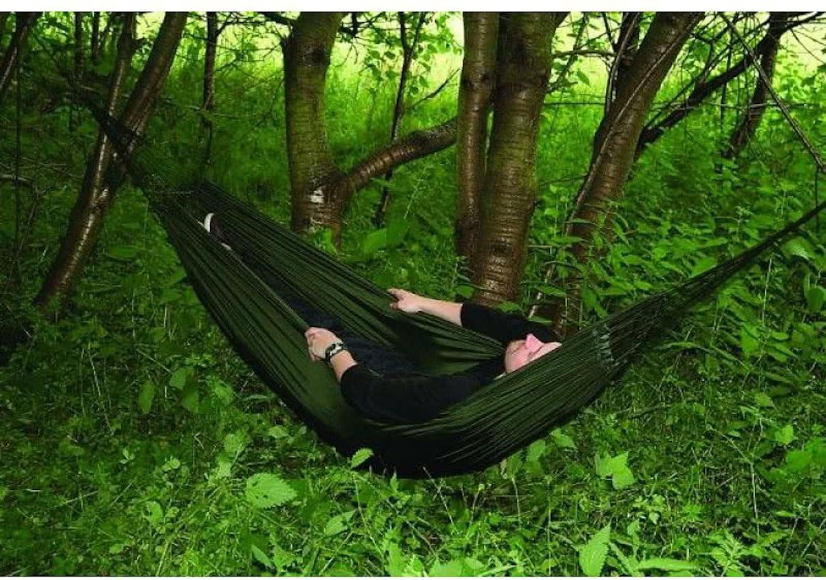 Highlander - Trekker Hammock - eenpersoons hangmat - olive