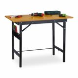 Relaxdays Werkbank inklapbaar - MDF en Staal - Tot 100 kg