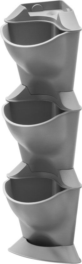 GARDENA NatureUp! Plantenbak - Basis Set Hoek - Verticale tuin - Grijs