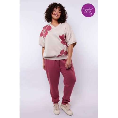 Exxcellent Regular Waist Joggingbroek Roze
