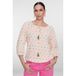 Geisha Top met Stippen Ecru
