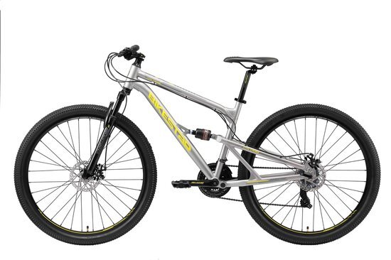 bikestar Fully MTB, 29 inch, Alu, 21 speed, grijs