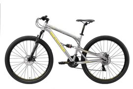 bikestar Fully MTB, 29 inch, Alu, 21 speed, grijs