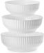Orion Set de bols de cuisine - 2,5/4/5L - Blanc - Plastique