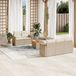 Maison Exclusive - Ensemble de meubles de jardin 6 pièces avec canapé et coussins, beige, en polyrotin