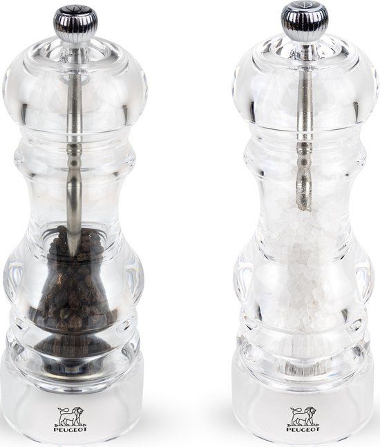 Peugeot Nancy Peper- en Zoutmolen 18 cm - Transparant - Acryl