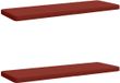 vidaXL - 2-delige - Bankkussens - VUGHT - 2 - st - 100% - Polyester - Rood