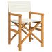 VidaXL Regisseursstoel Terras Polyester, Teak, Crèmekleurig
