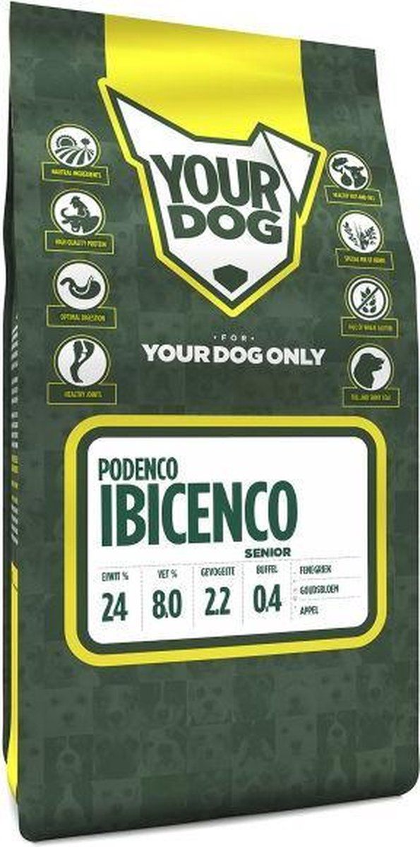 Yourdog Senior 3 kg podenco ibicenco hondenvoer