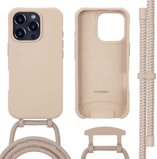 imoshion Color Backcover met afneembaar koord geschikt voor MagSafe - Nude - iPhone 16 Pro Max