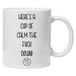 Here's a Cup of Calm The f**k Down - Leuke nieuwigheid thee koffie drinken mok cup
