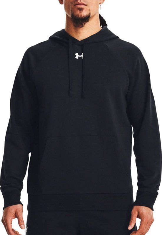 Under Armour UA Rival Fleece Hoodie Heren - Zwart - Maat L