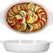 MamboCat Set van 2 Arte Regal ovenschalen nr. 01 wit ovaal met handgreep groot