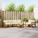 vidaXL Acacia Hout Bank Loungeset 7-delig Natuurlijk en Crème