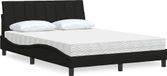 Maison Exclusive - Lit avec matelas "Hanko", noir, 120x200 cm, rembourré