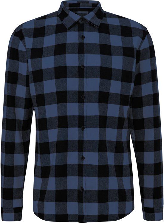 Q/S designed by - Heren hemd - Maat XXL - Mannen - blauw - katoen