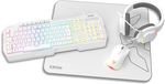 Krom Kenta Gaming Toetsenbord en Muis Combo Wit QWERTY Engels