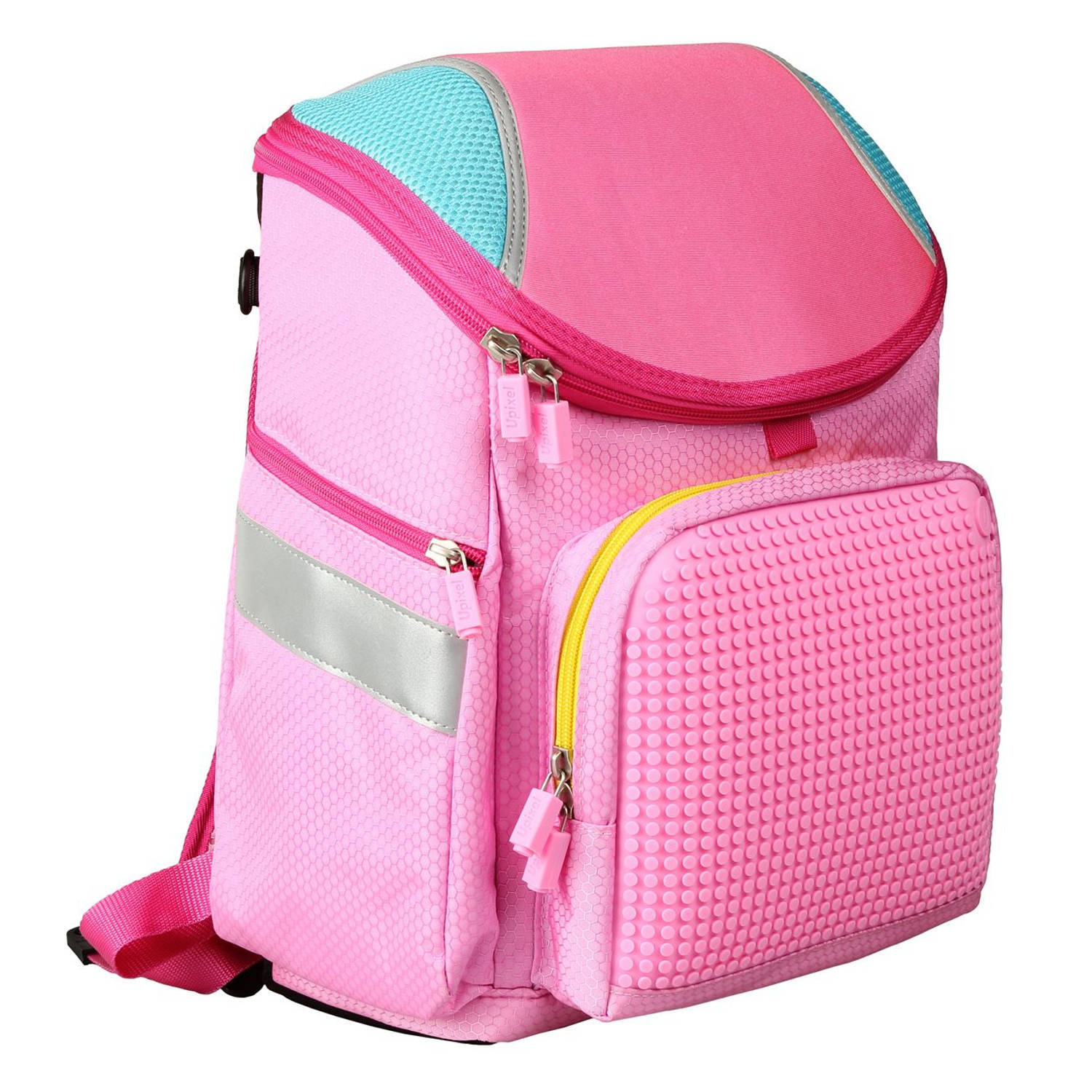 Upixel Super Class School Bag - Kinderrugzak - DIY Pixel Art - Bubblegum Roze