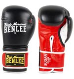 Benlee Sugar Deluxe Bokshandschoenen Leer Zwart/Rood 16 oz