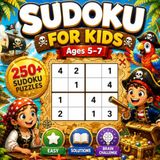 SUDOKU FOR KIDS Pirates edition: 250+ easy 4×4 sudoku puzzles with solutions | Brain training & logic puzzle book
