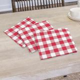 Set Soleil d'Ocre Set van 3 katoenen handdoeken, 45 x 45 cm, Vichy