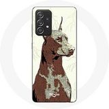 Maniacase Etui voor Samsung Galaxy A52 Doberman Hondenrace